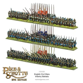 Pike & Shotte Epic Battles - English Civil Wars Infantry Battalia Add-on and figurine sets for figurine games