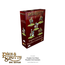 Pike & Shotte Epic Battles - English Civil Wars Royalist Commanders Add-on and figurine sets for figurine games