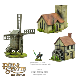 Pike & Shotte Epic Battles - Village Scenery Pack Add-on and figurine sets for figurine games