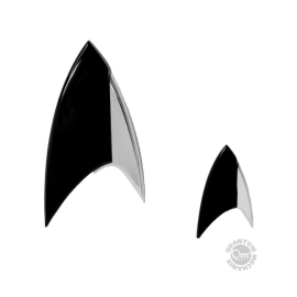 Star Trek Discovery Replica 1/1 Starfleet Black Magnetic Badge and Pins 