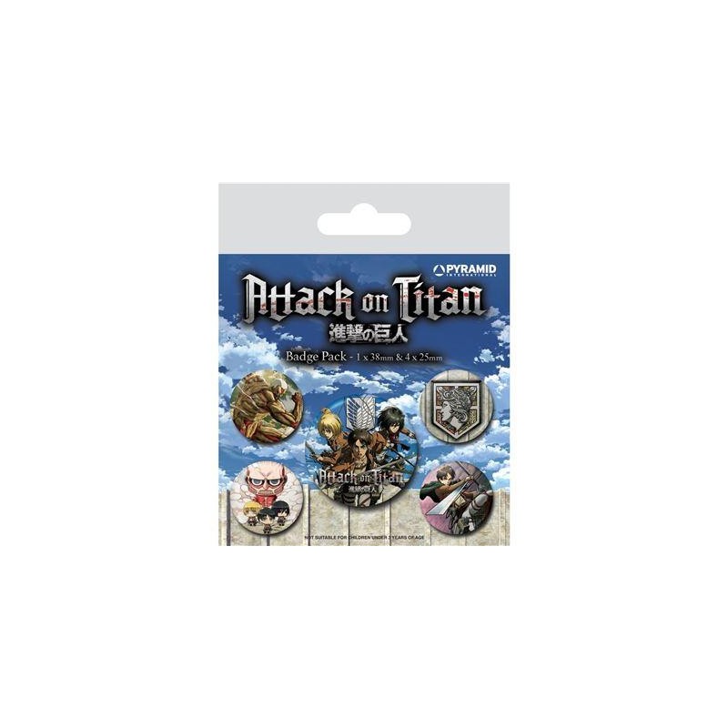 ATTACK ON TITANS - Season 3 - Pack 5 Badges 