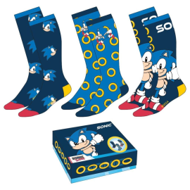 SONIC - Pack of 3 Pairs of Socks (Size 40-46) 