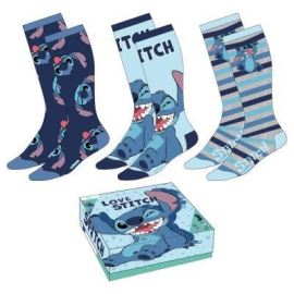 STITCH - Happy - Pack of 3 Pairs of Socks (Size 35-41) 