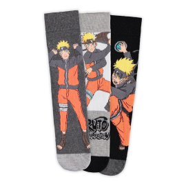 Naruto Shippuden pack 3 pairs of Naruto socks 39-42 