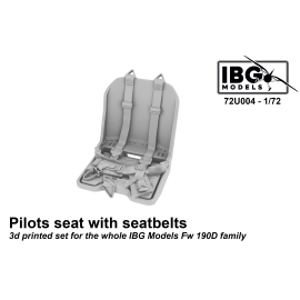 Pilots Seat with Seat belts for Focke-Wulf Fw-190D family - 3d Printed Set 