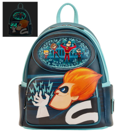 Disney Loungefly Mini Backpack Pixar Incredibles Syndrome Moments 