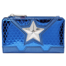 Marvel Loungefly Shine Captain America Coplay Wallet 