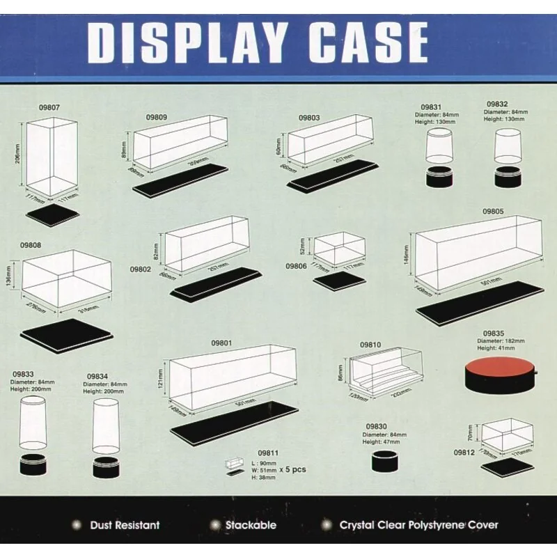 Display Case 316mmL x 276mmW x 136mmH