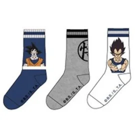 DRAGON BALL - Pack of 3 Vegeta/Goku Socks (T39/42) 