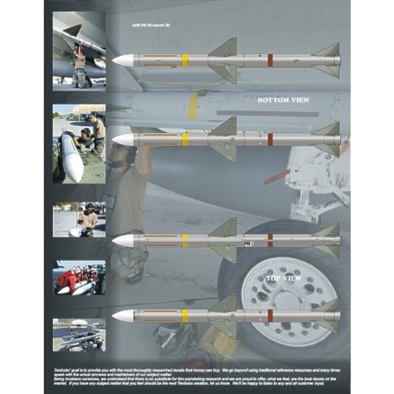 Re-released! US Air-to-Air Missile Markings. Brings those AIM-7E-2 and AIM-7M Sparrows to life