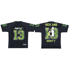 RICK AND MORTY - Portal - Unisex US Replica Sports T-Shirt 