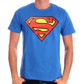 SUPERMAN - Blue Classic Logo T-Shirt 