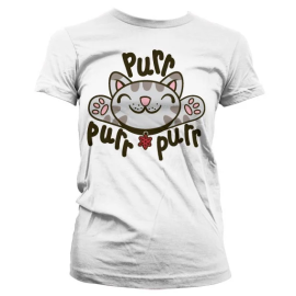THE BIG BANG - Soft Kitty Purr-Purr-Purr GIRL T-Shirt - White 