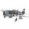Radio-controlled thermal plane P-47G SNAFU 10-15cc ARF "with electric retractable gear" RC aircraft