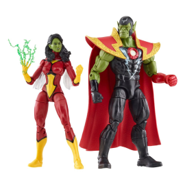 Avengers Marvel Legends Skrull Queen & Super-Skrull Figures 15cm Action Figure