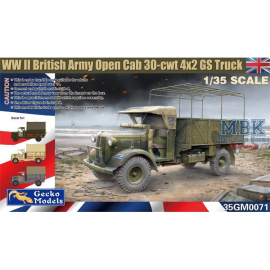WWII British Army Open Cab 30-cwt 4x2 GS Truck Model kit