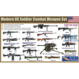 Modern US Soldier Combat Weapon Set Model kit
