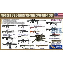 Modern US Soldier Combat Weapon Set Model kit