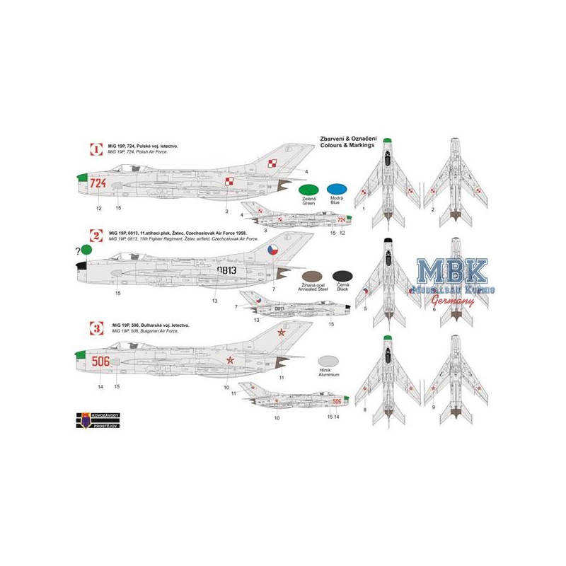 Mikoyan MiG-19P „Warsaw Pact“ Airplane model kit