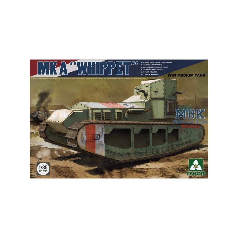 Mk A Whippet British Medium Tank