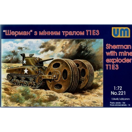 Sherman with mine explorer T1 E3 Model kit