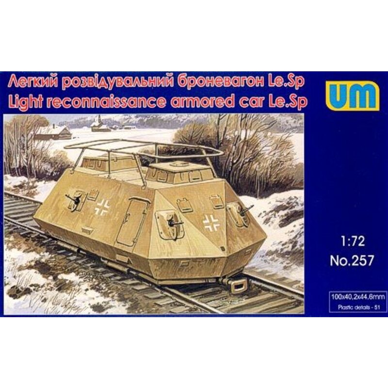 Light reconnaissance armoured car Le.Sp Model kit