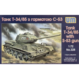 T-34/85 with S-53 turret Model kit