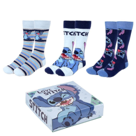 STITCH - Happy - Pack of 3 Pairs of Socks (Size 40-46) 