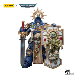Warhammer 40k Figure 1/18 Ultramarines Primaris Captain with Relic Shield and Power Sword 12cm