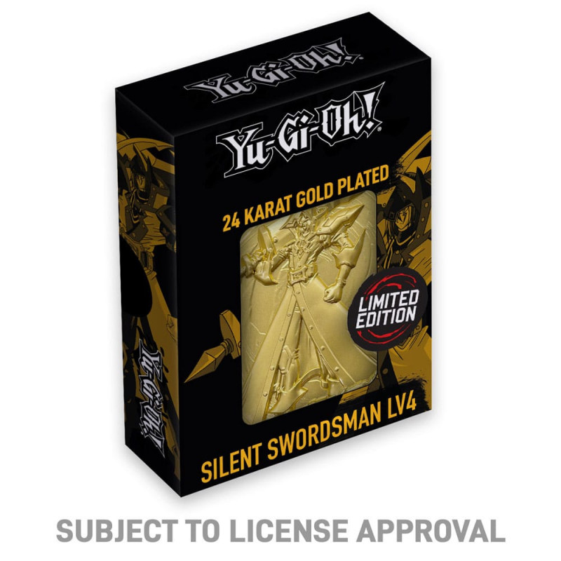 Yu Gi Oh! replica Card The Silent Swordsman (gold plated) 1:1 scale replica