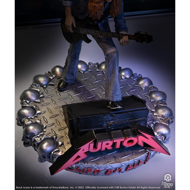 Cliff Burton Rock Iconz Cliff 'Em All Statue 22cm