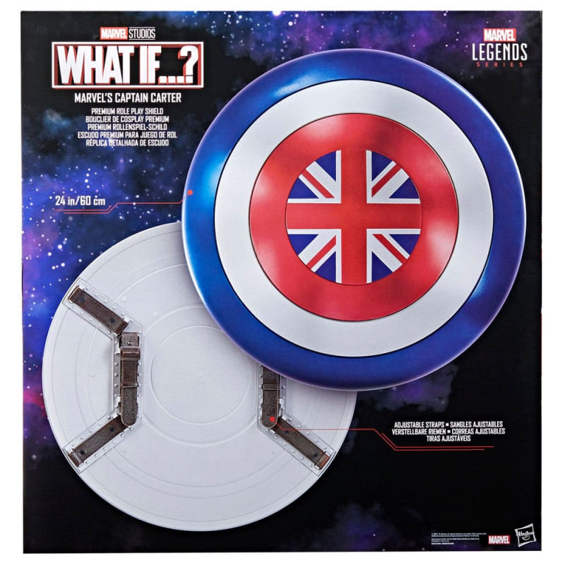 What If...? Marvel Legends Premium Role-Play Shield Marvel's Captain Carter 60 cm