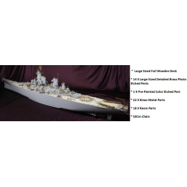 USS IOWA DELUXE PACK Model kit