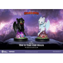 Dragons pack 2 Mini Egg Attack Toothless & Light Fury figurines 10 cm 