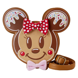 Disney Loungefly Mickey & Minnie Gingerbread Cookie Figural Handbag 