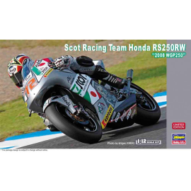 Plastic model of Team Honda RS250RW motorcycle "2008 WGP 250" 1:12 Model kit