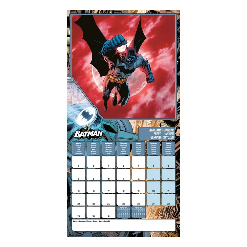  DC Comics calendar 2024 Batman with 1001hobbies (24025)