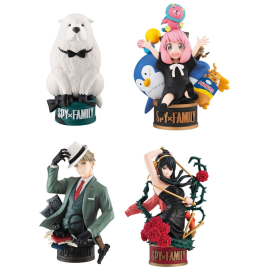 Spy x Family Petitrama EX Series Pack Anya Forger Yor Forger Loid Forger & Bond Forger 9 cm Figurine