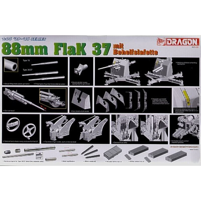 88mm FlaK 37 with type 18 or type 36/37 barrels