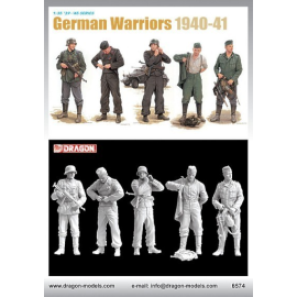 German Warriors. 5 German soldiers 1940-41 Figure