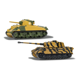 World of Tanks pack 2 vehicles Sherman vs King Tiger