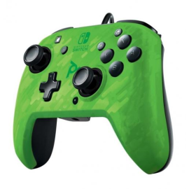 Official Deluxe+ Audio Wired Green Controller - Nintendo Switch