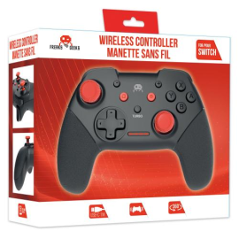 Black and red Wireless Controller for Switch with 1M Cable