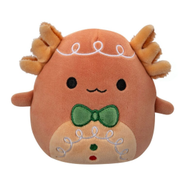 Squishmallows soft toy Brown Gingerbread Axolotl 12 cm 