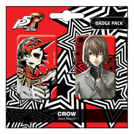 Persona 5 Royal pack 2 pins Crow / Goro Akechi 