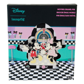 Disney enamelled pin with moving part Mickey & Minnie Date Night 8 cm 