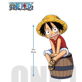 ONE PIECE - Luffy on Barrel - Lighted Figure - 20 cm 