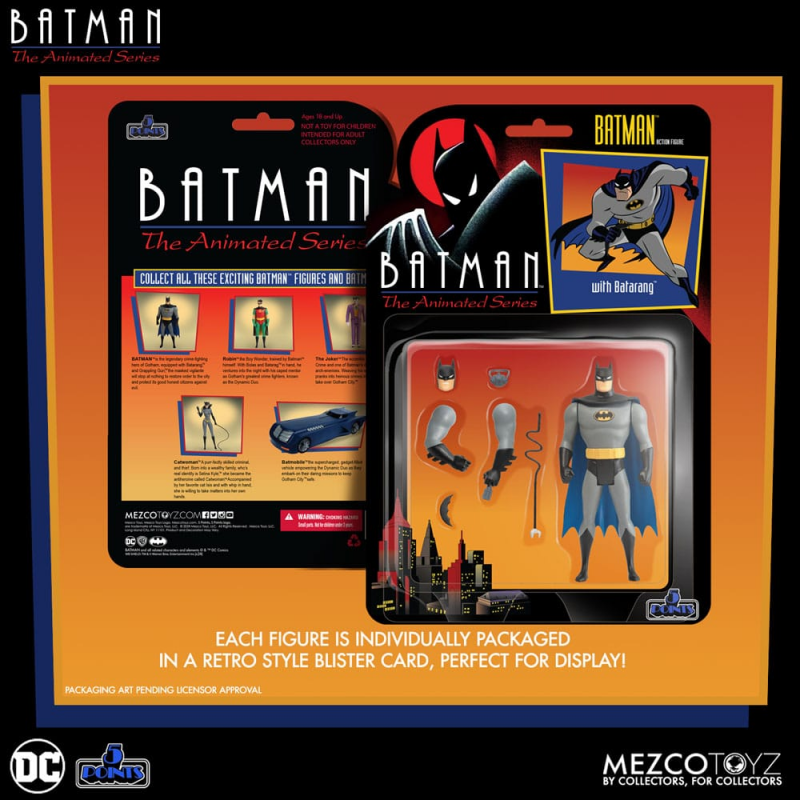 DC Comics figures 5 Points Batman: The Animated 9 cm Action Figure