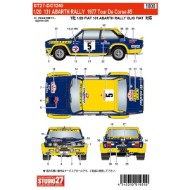 FIAT 131 ABARTH RALLY 1977 TOUR DE CORSE Decal 
