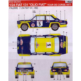 FIAT 131 FACTORY COLOR CORSE 1977 Decal 